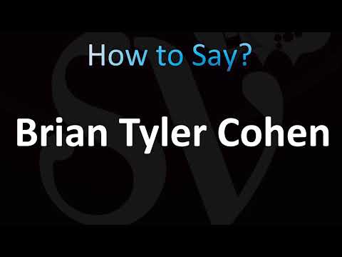 How to Pronounce Brian Tyler Cohen (CORRECTLY!)