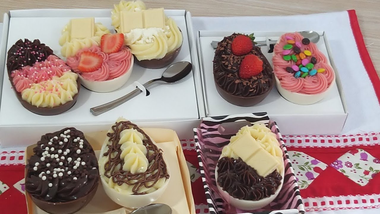 8 Sabores de Ovos de Colher com APENAS 3 RECHEIOS | Especial da Páscoa