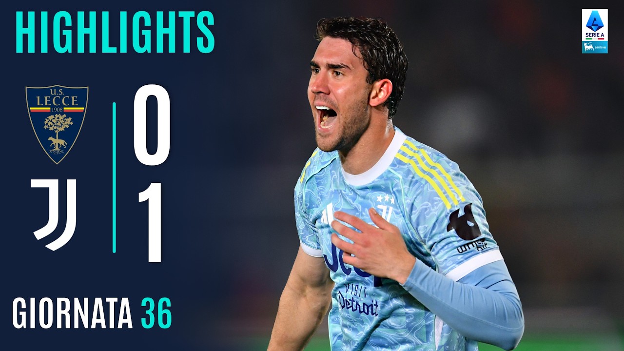 Vlahovic La Chiude Dopo 12 Secondi | LECCE-JUVENTUS 0-1 | HIGHLIGHTS | SERIE A ENILIVE 2025/26