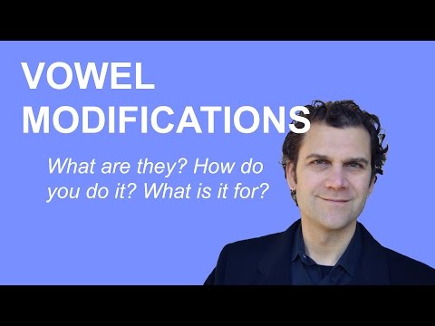 Singing Lesson - How to Use Vowel Modifications