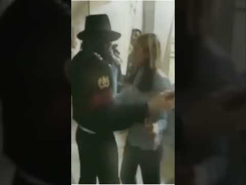 Thumbnail for Rare MICHAEL JACKSON HUGS a girl while greeting a Gorilla 🐵 #Shorts by michael ack, Michael Jackson