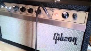 Demo of a Gibson Reverb-echo GA4-RE oilcan Tel Ray slap back