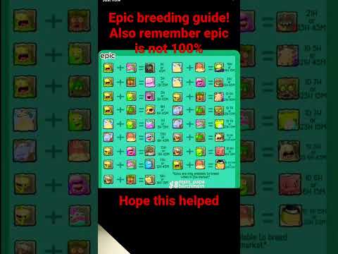 Epic breeding guide monsters #breeding #fun #funny #fyp #guide #monsters #mysingingmonsters