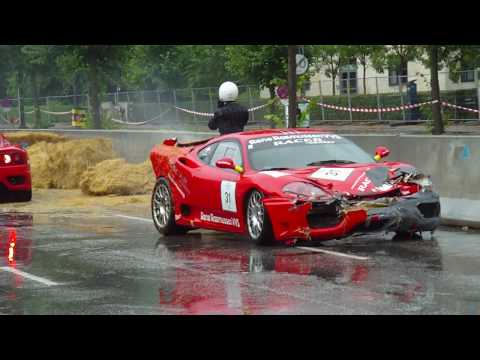 Ferrari 360 crash at Copenhagen Historic Grand Prix 2010 (CPHGP) - Part 1