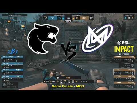 FURIA fe vs Nigma Galaxy  -  ESL Impact Katowice 2023 - [Semifinals]