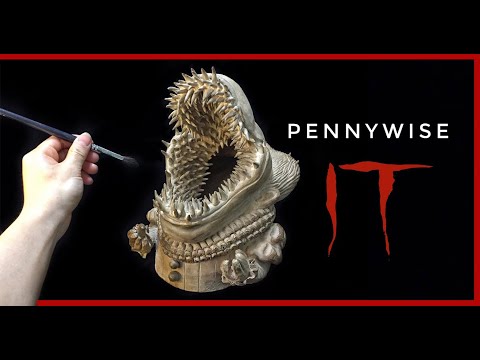 Sculpting Pennywise [ It sculpture clay ] 《牠 it》 ceramic 陶土 模型製作-GK【潘尼懷斯】陶藝捏塑