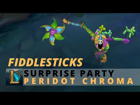 Suprise Party FiddleSticks Peridot Chroma - League Of Legends