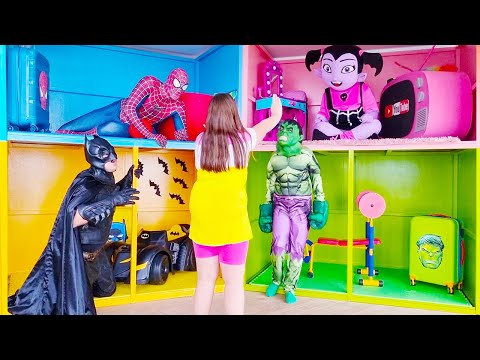 Superhero Hotel and Adventures with Adriana and Ali
