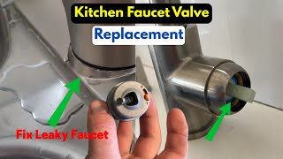 Replacement of a Glacier Bay Kitchen Faucet Valve | Fix Leaky Faucet ||
