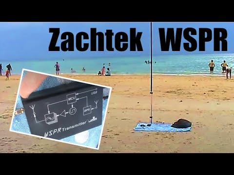 Using a Zachtek multiband WSPR transmitter from the beach