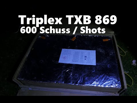 Triplex TXB 869 600 Shots Schuss Batterie in Berlin geballert Silvester Vorfreude Firework Cake