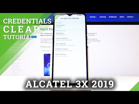 How to Clear Credentials in ALCATEL 3X (2019) – Delete Certificates & Licenses