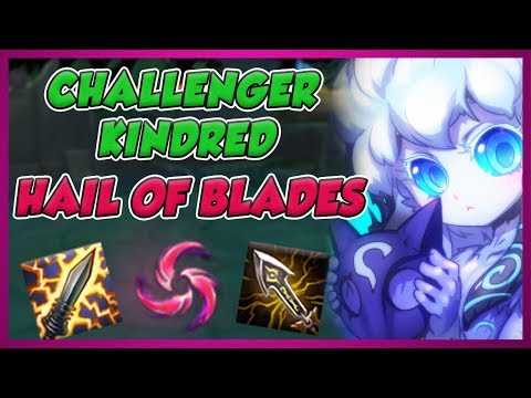NEW SEASON 9 KINDRED RUNES? CHALLENGER CARRIES WITH CRIT & HAIL OF BLADES - League of Legends