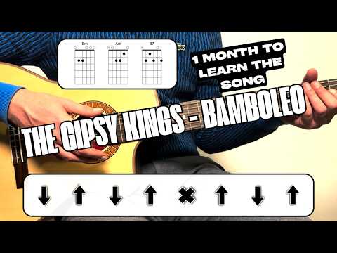 1 month to learn Bamboleo from The Gipsy Kings with this tutorial for beginners