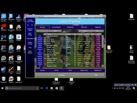 Lazio FC - Championship Manager 01/02  (Tactics & Training)