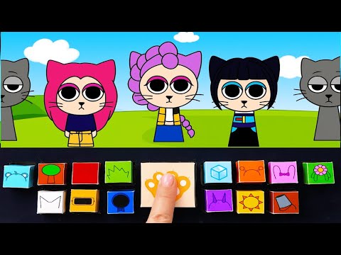 Feline Invasion Begins 😹✨ Sprunki x K-pop Demon Hunter Paper Adventures