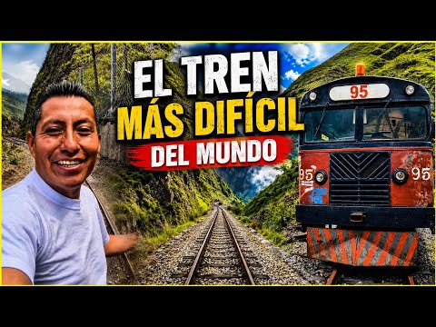¡Así es el tren más difícil del mundo en Alausí, Chimborazo!🚂😱 