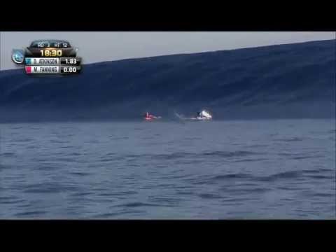 Dion Atkinson's 9.50 at the 2014 Billabong Pro Tahiti