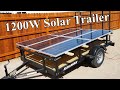 flatbed trailer w 1200w solar array to test all in one solar systems
and air conditioner
