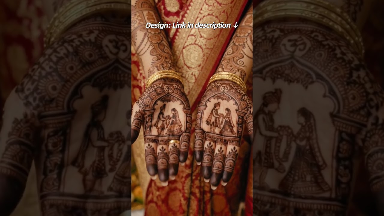 Beautiful Royal Bridal Mehndi Design | Bride Groom Full Hand Dulhan Henna Video