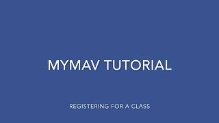 MyMav Tutorial  Registering for a Class