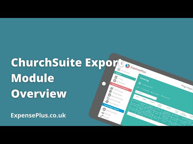 ChurchSuite Export Module Overview - title board