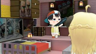 わために懐かしいイタズラを仕掛けわたスバ絵画戦争を始めるスバル【大空スバル/角巻わため/ホロライブ切り抜き】【3Dアニメ】