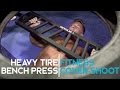 HEAVY Tire Bench Press | Fitness Cover Shoot | Ep. 25