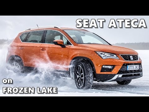 SEAT Ateca Driving on Ice Lake