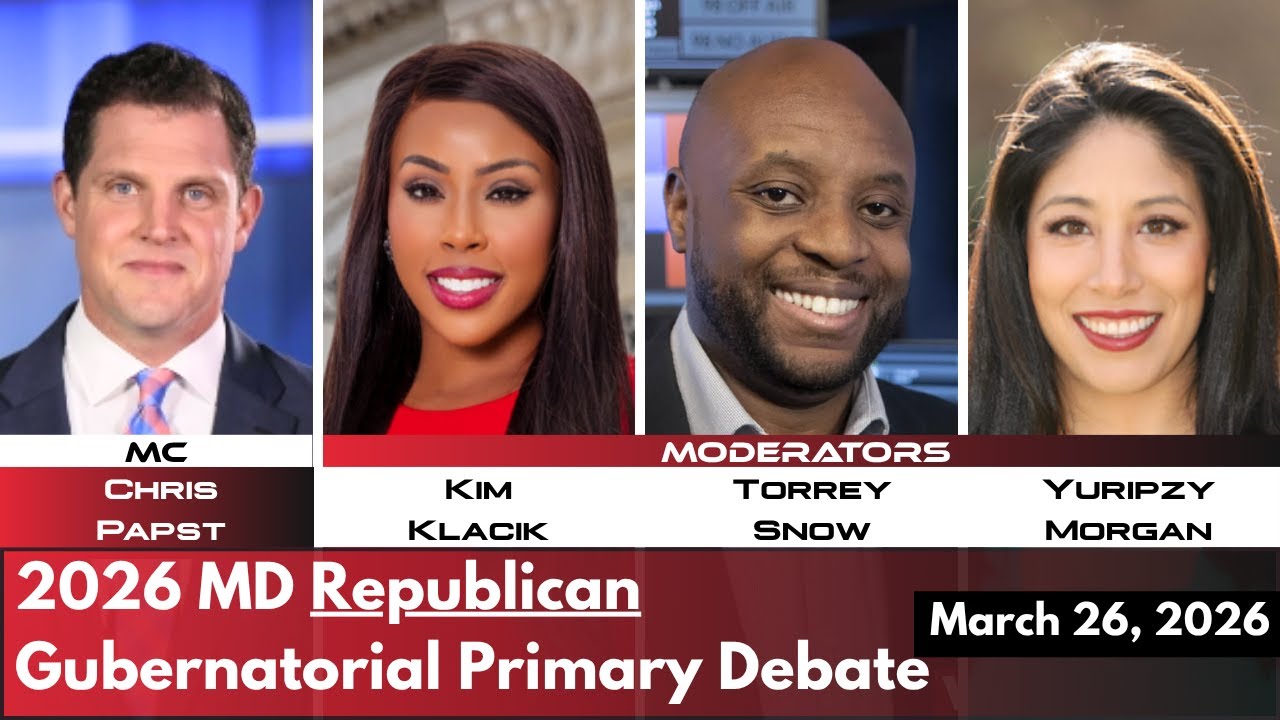 Maryland Republican Gubernatorial Debate Streaming LIVE March 26, 2026 7PM