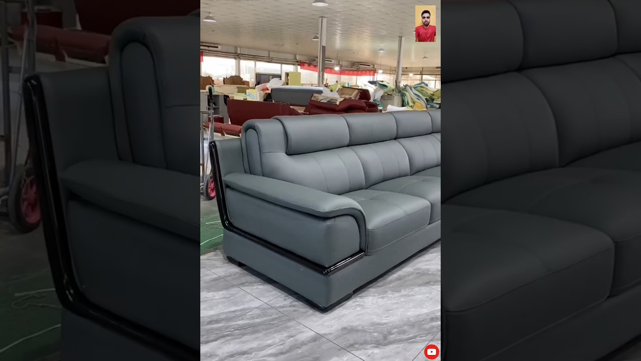 unique sofa set with grey colour furniture #youtubeshorts #trending #subscribe #viral #shorts #reels