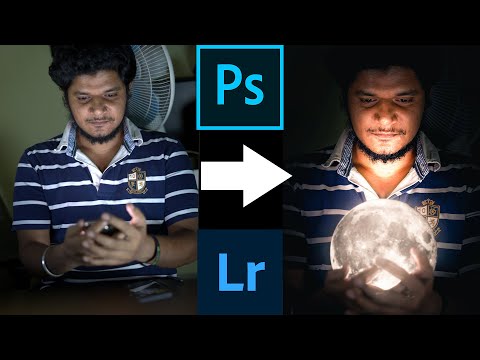 How to add Glowing moon on an Image - Photoshop Easy Tutorial - LUNAR ECLIPSE SPECIAL