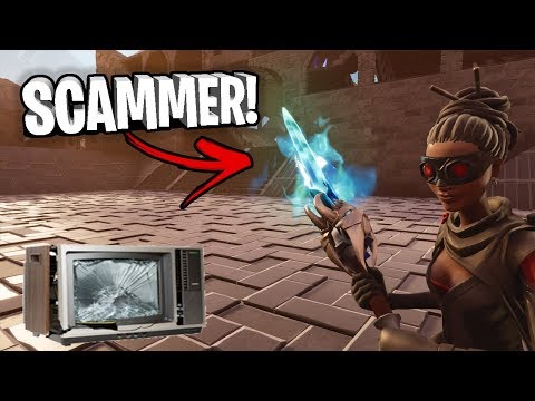 This Scammer Smashed His Tv After His Scam Backfired! 🤫 In Fortnite Save The World