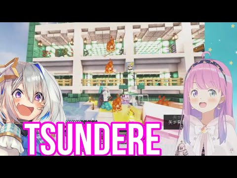 Tsundere Kanata Is Too Crazy For Himemori Luna | Minecraft [Hololive/Sub]