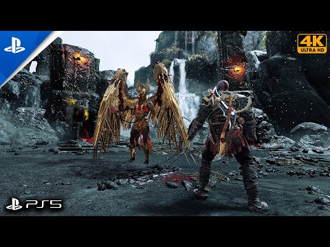 God of War - Kratos vs Valkyrie Queen Boss Fight | Ultra High Graphics PS5 Gameplay (4K)