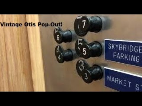 Happy Easter! RARE! Vintage Otis pop-out elevator at Tacoma Rhodes Center Tacoma WA