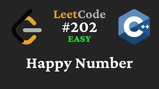 YouTube video 'Happy Number - LeetCode #202 - C++'