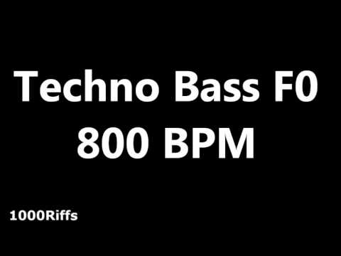 Techno Bass Metronome F0 : 800 BPM : Beats Per Minute