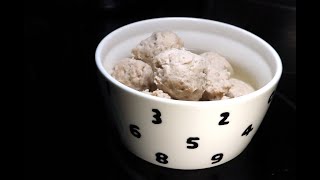 （1分鐘學煮）味噌雞肉丸Chicken meatball with white miso