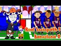 🇪🇸REAL SOCIEDAD vs BARCELONA 1-0🇪🇸(4.1.15 Alba own goal David Moyes Football Cartoon by 442oons)