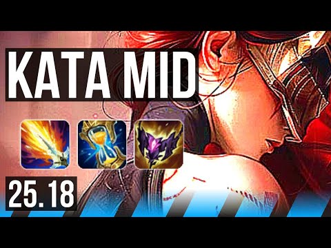 KATARINA vs YASUO (MID) | 10/3/8, Godlike | KR Master | 25.18