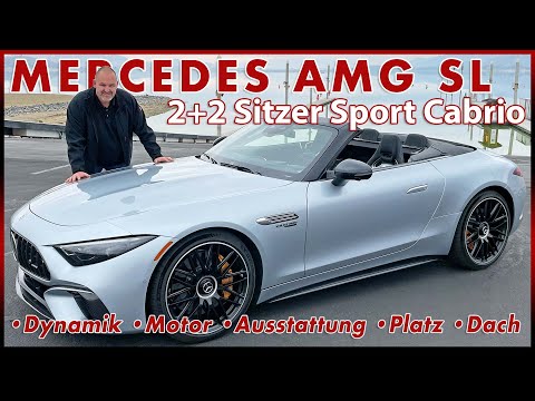 2022 Mercedes AMG SL 63 4MATIC+ Das neue 2+2 Sitzer Sport Cabrio | Test Probefahrt Motor Review