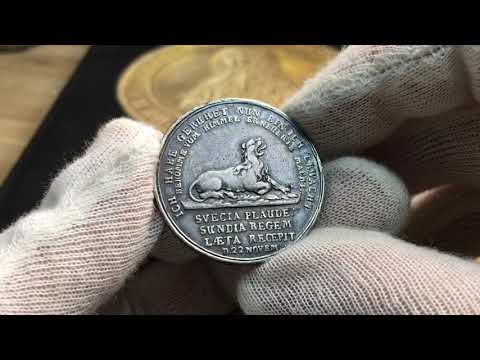 Karl XII - 1/2 riksdalern 1714 - Konungen lämnar Turkiet från Roberto Delzanno Mynthandel