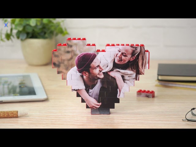 Vídeo relacionado con Wanapix | Puzzle Block Personalizado con Forma de Corazón | Regalo Original San Valentín para Parejas | 47 Piezas | 16 x 12,5cm | 100% Personalizado Blanco
