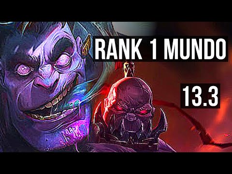 MUNDO vs SION (TOP) | Rank 1 Mundo, 7/1/0, Rank 18 | EUW Challenger | 13.3