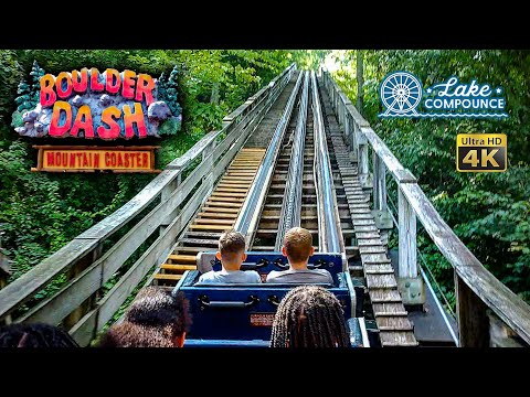 On-ride point of view of Boulder Dash