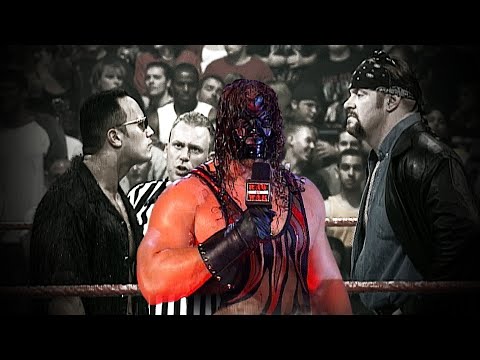 Undertaker, Kane, Rock, Chris Benoit & Mick Foley Segment (Undertaker Owns Rock On The Mic)! 9/18/00