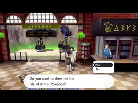 Isle of Armor Pokedex Completion Rewards - Pokemon Sword and Shield DLC