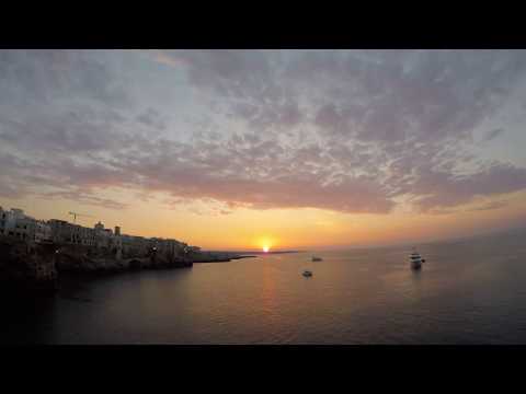 Polignano a Mare - Sunset time lapse 4K