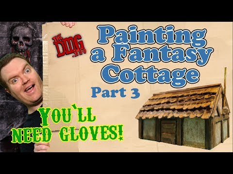 Craft a Farmhouse - Painting - Part 3 of 3 for DnD and Wargame terrain DMG#127